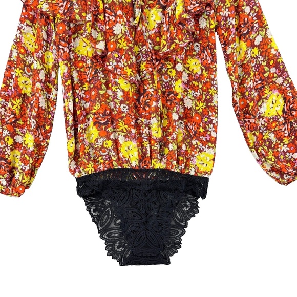 (NWT) Women's Intimately Free by Free People Say It To Me Bodysuit Size S (Red) - Picture 10 of 16